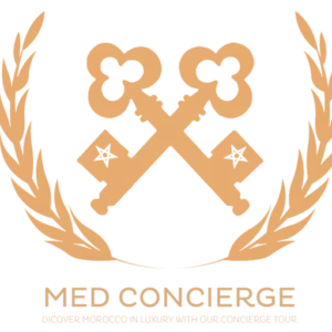 Logo of Med-Rak Concierge, luxury travel services in Morocco